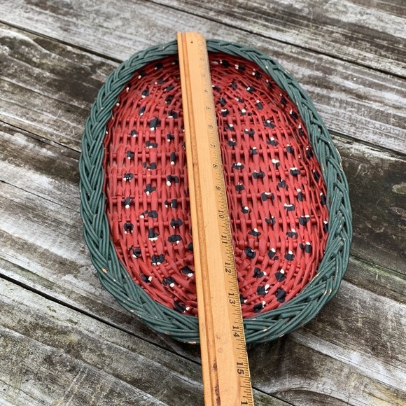 Watermelon Wicker Serving Tray - Picture 6 of 8